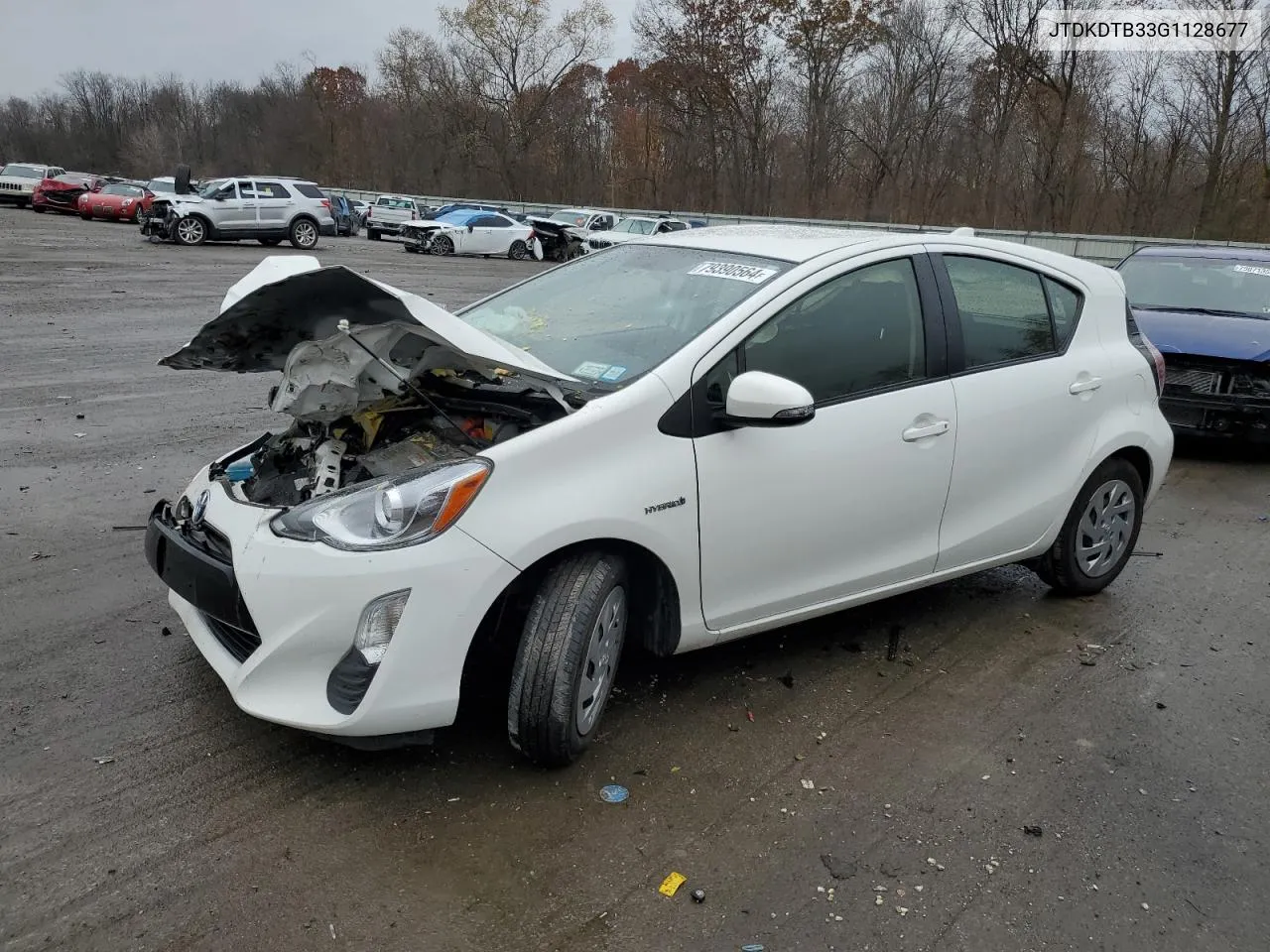 2016 Toyota Prius C VIN: JTDKDTB33G1128677 Lot: 79390564