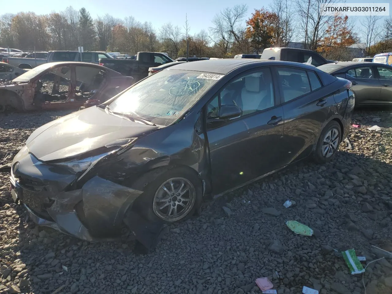 2016 Toyota Prius VIN: JTDKARFU3G3011264 Lot: 79459014