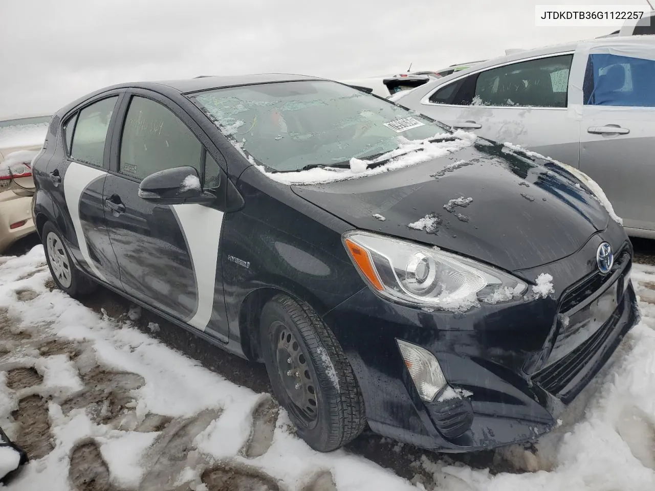 2016 Toyota Prius C VIN: JTDKDTB36G1122257 Lot: 79910364