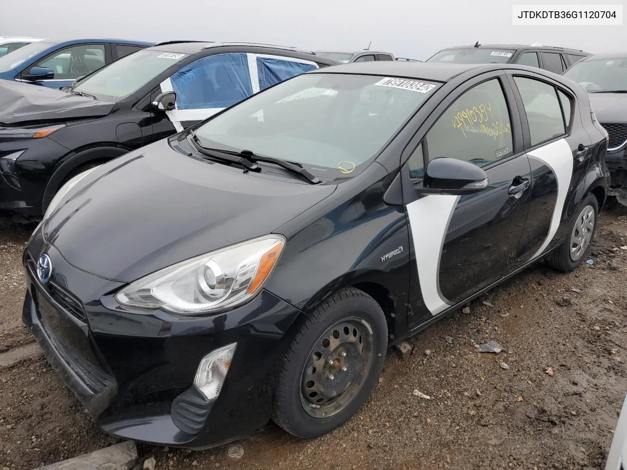 2016 Toyota Prius C VIN: JTDKDTB36G1120704 Lot: 79910384