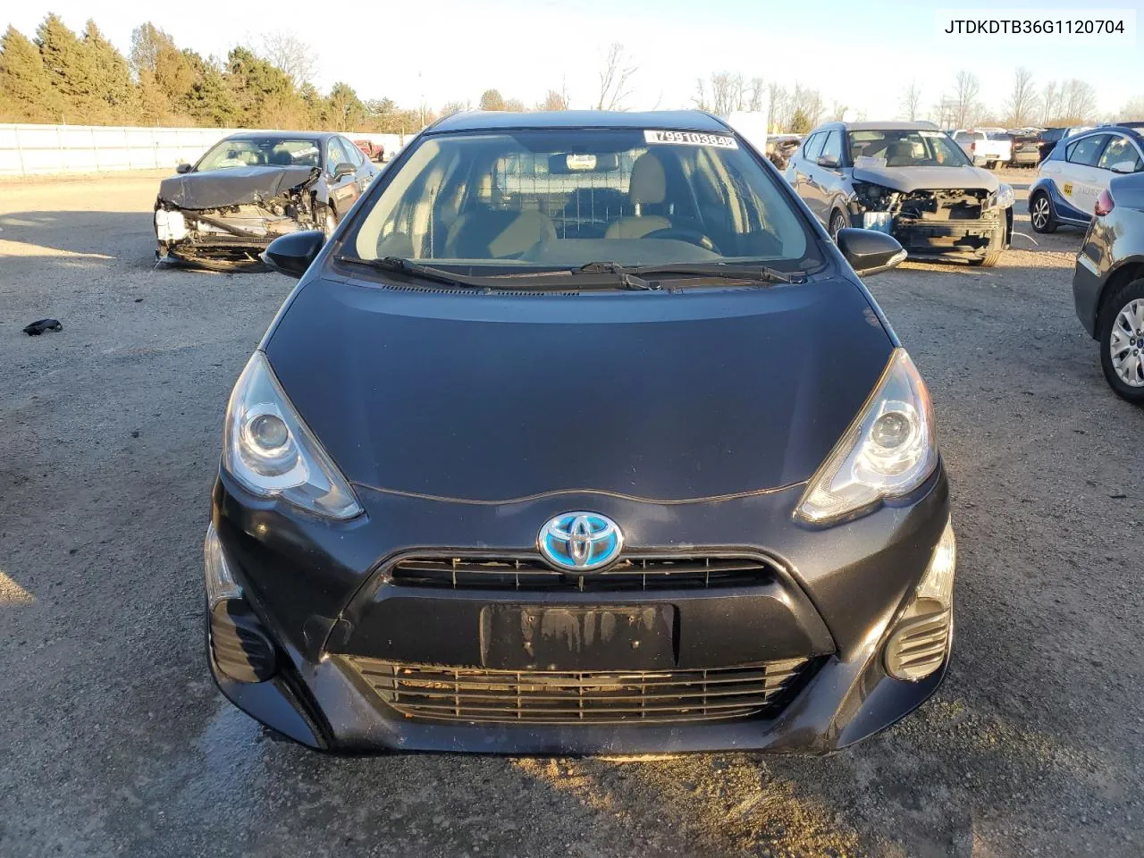 2016 Toyota Prius C VIN: JTDKDTB36G1120704 Lot: 79910384