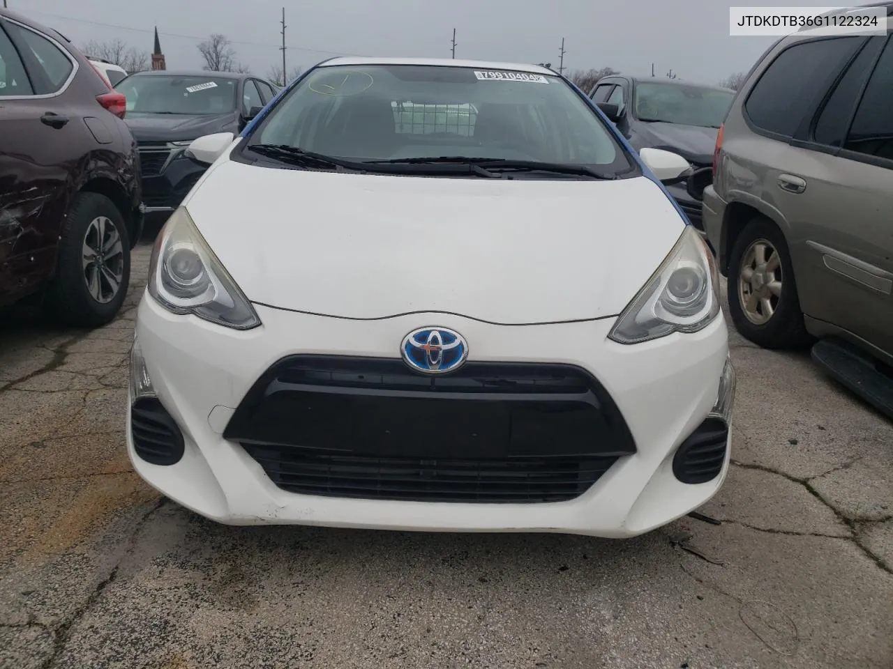 2016 Toyota Prius C VIN: JTDKDTB36G1122324 Lot: 79910404