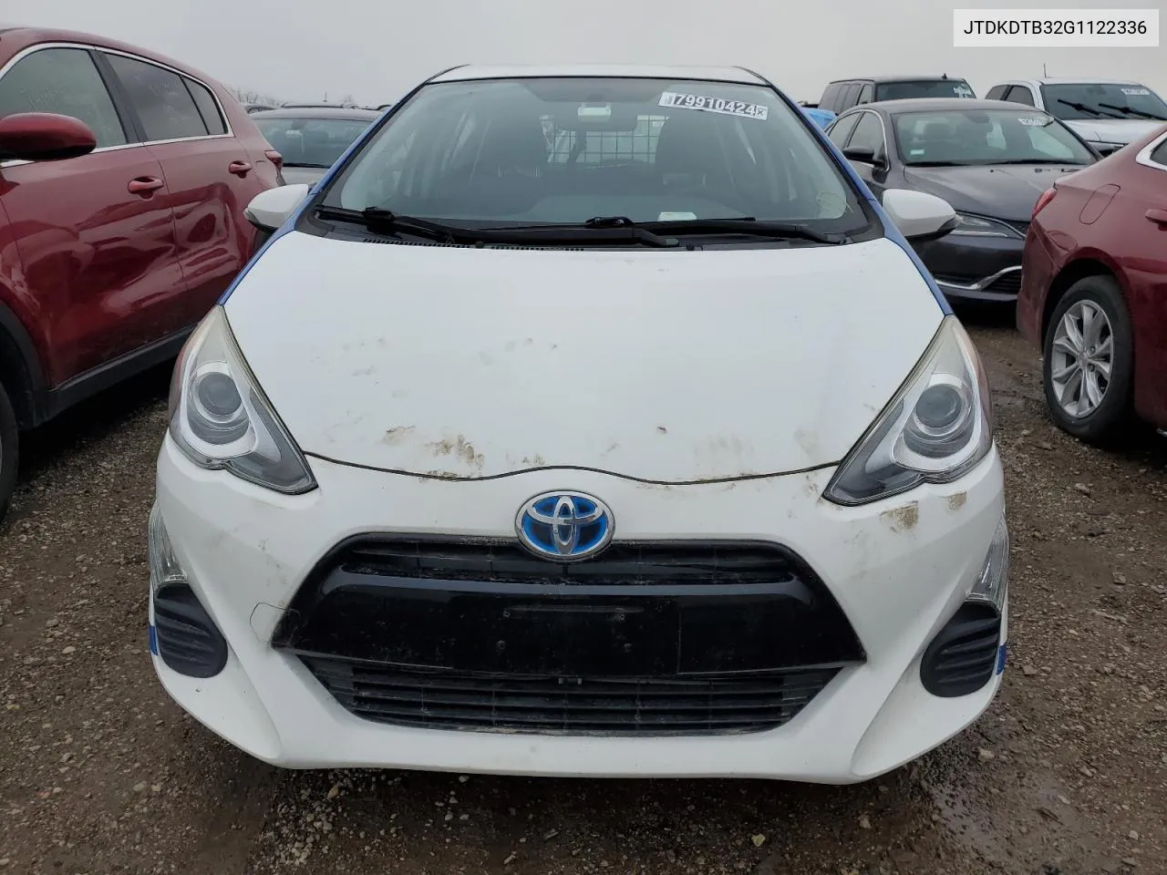 2016 Toyota Prius C VIN: JTDKDTB32G1122336 Lot: 79910424