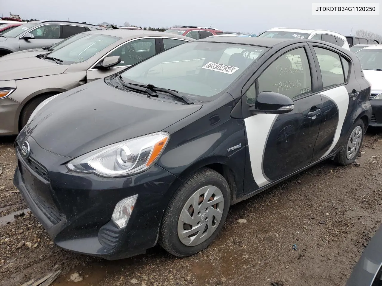 2016 Toyota Prius C VIN: JTDKDTB34G1120250 Lot: 79910454