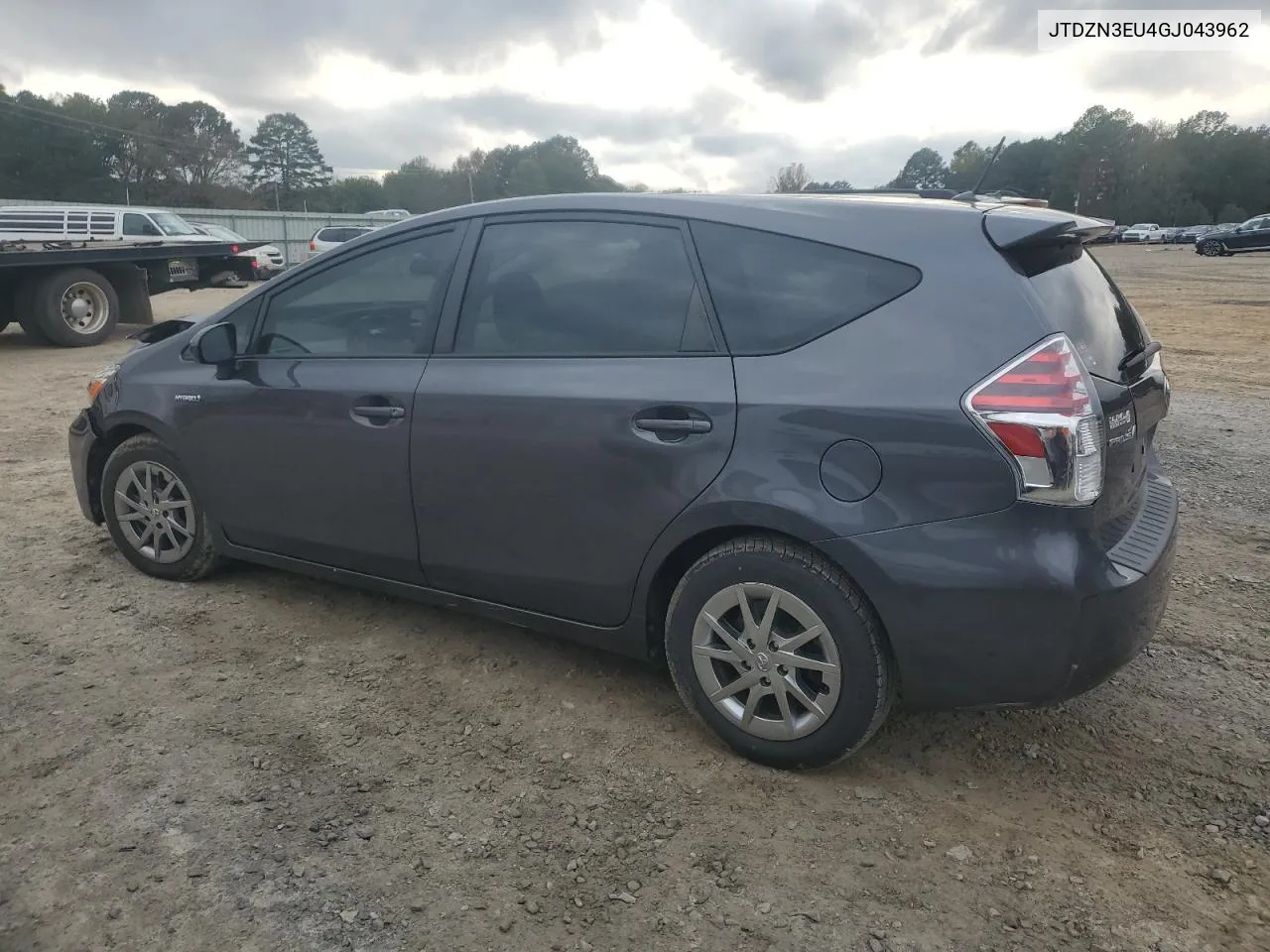 2016 Toyota Prius V VIN: JTDZN3EU4GJ043962 Lot: 79934664