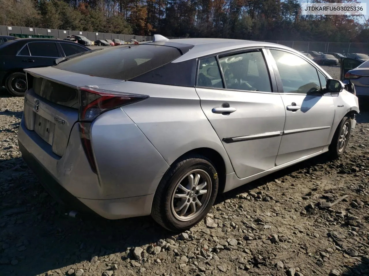 2016 Toyota Prius VIN: JTDKARFU6G3025336 Lot: 79994304