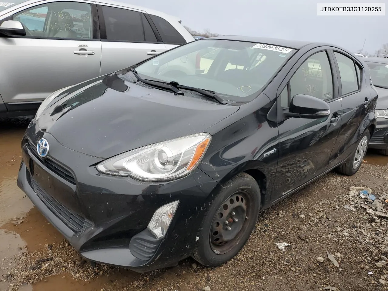 2016 Toyota Prius C VIN: JTDKDTB33G1120255 Lot: 80123354