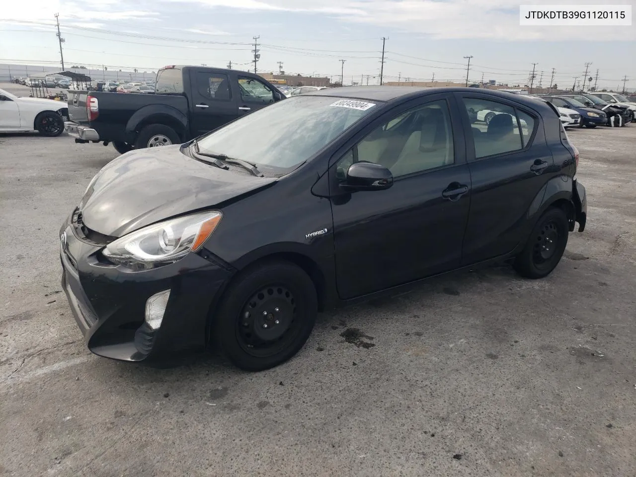 2016 Toyota Prius C VIN: JTDKDTB39G1120115 Lot: 80349904