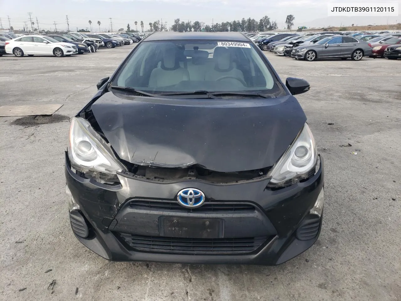 2016 Toyota Prius C VIN: JTDKDTB39G1120115 Lot: 80349904