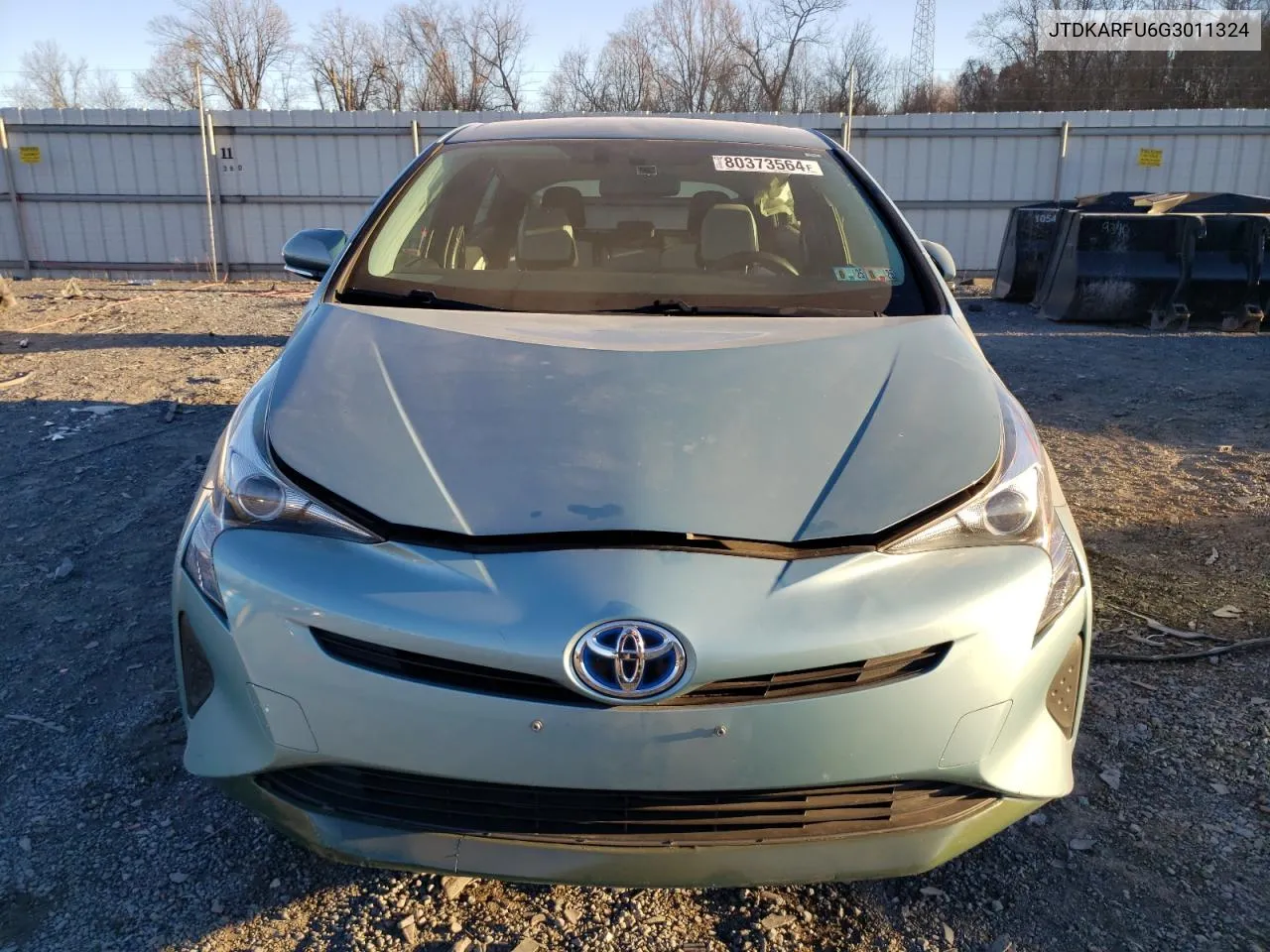 2016 Toyota Prius VIN: JTDKARFU6G3011324 Lot: 80373564