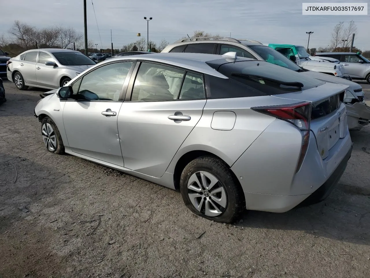 2016 Toyota Prius VIN: JTDKARFU0G3517697 Lot: 80439494