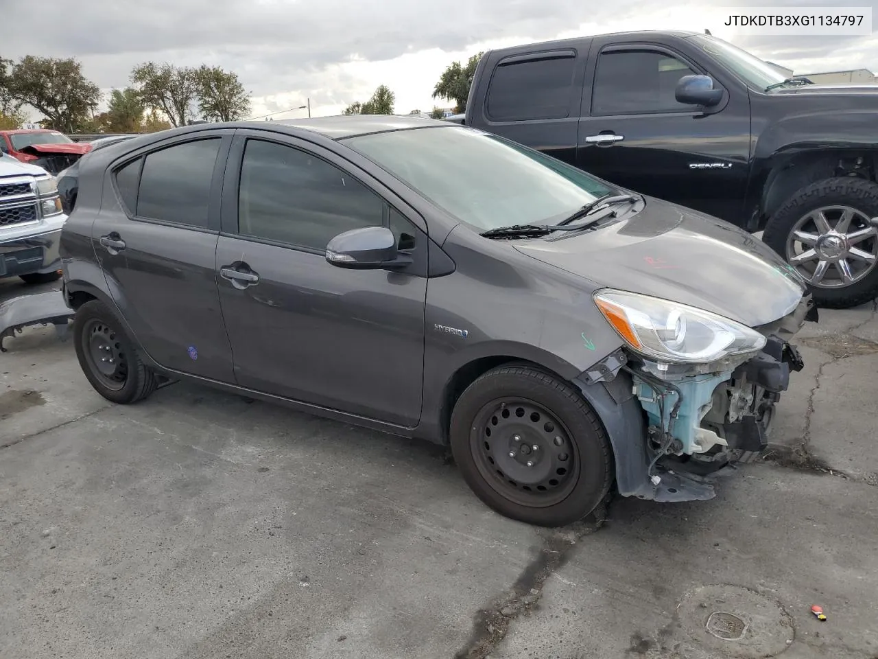 2016 Toyota Prius C VIN: JTDKDTB3XG1134797 Lot: 80691734