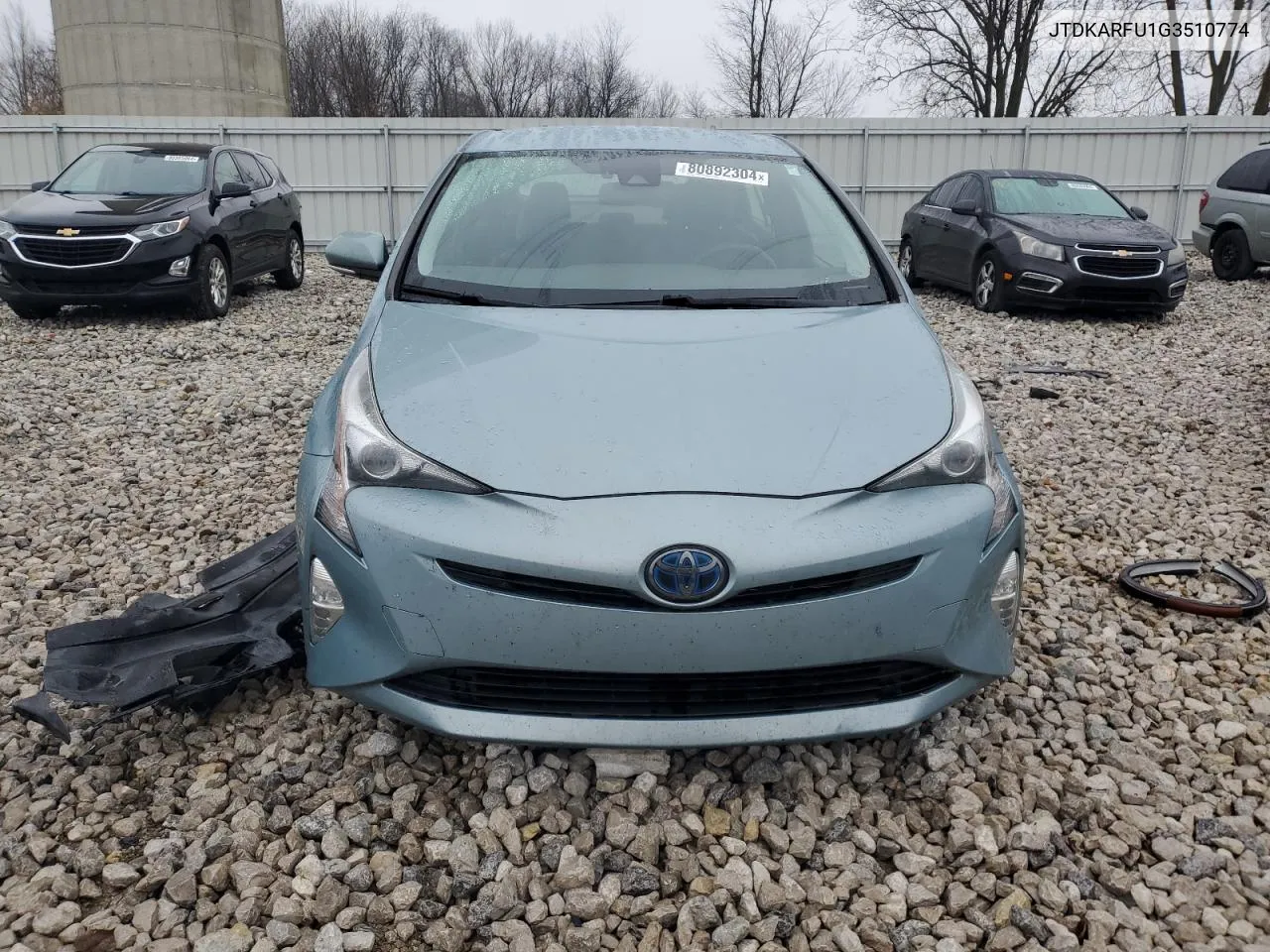 2016 Toyota Prius VIN: JTDKARFU1G3510774 Lot: 80892304