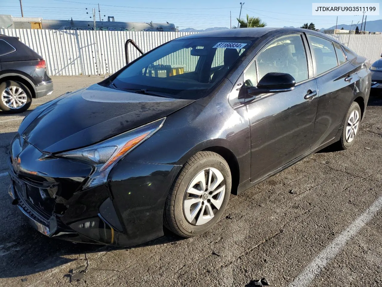 2016 Toyota Prius VIN: JTDKARFU9G3511199 Lot: 81166834