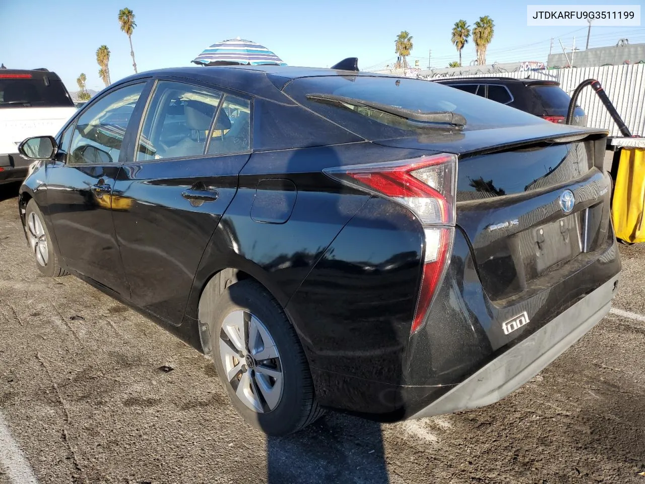 2016 Toyota Prius VIN: JTDKARFU9G3511199 Lot: 81166834