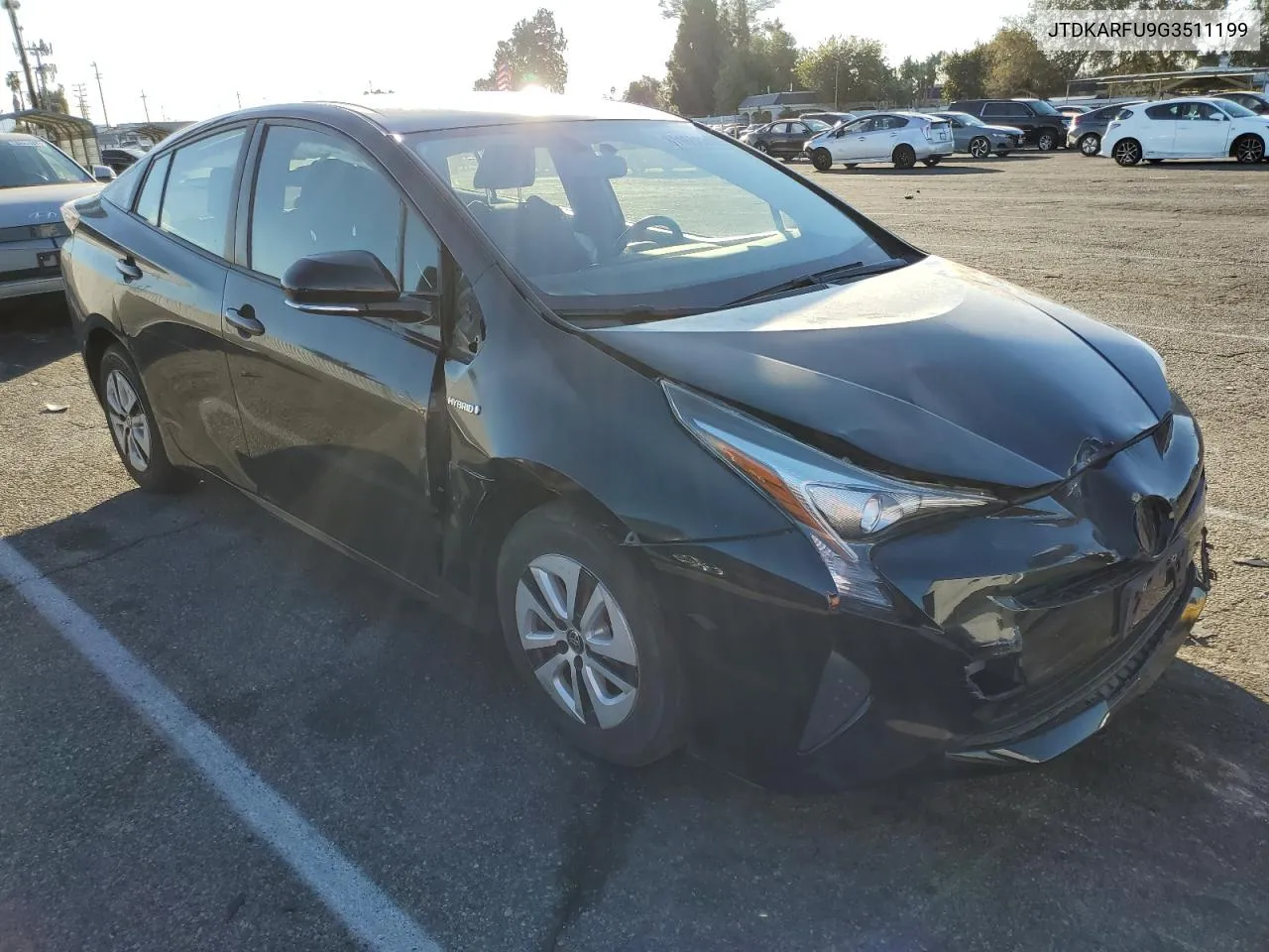 2016 Toyota Prius VIN: JTDKARFU9G3511199 Lot: 81166834