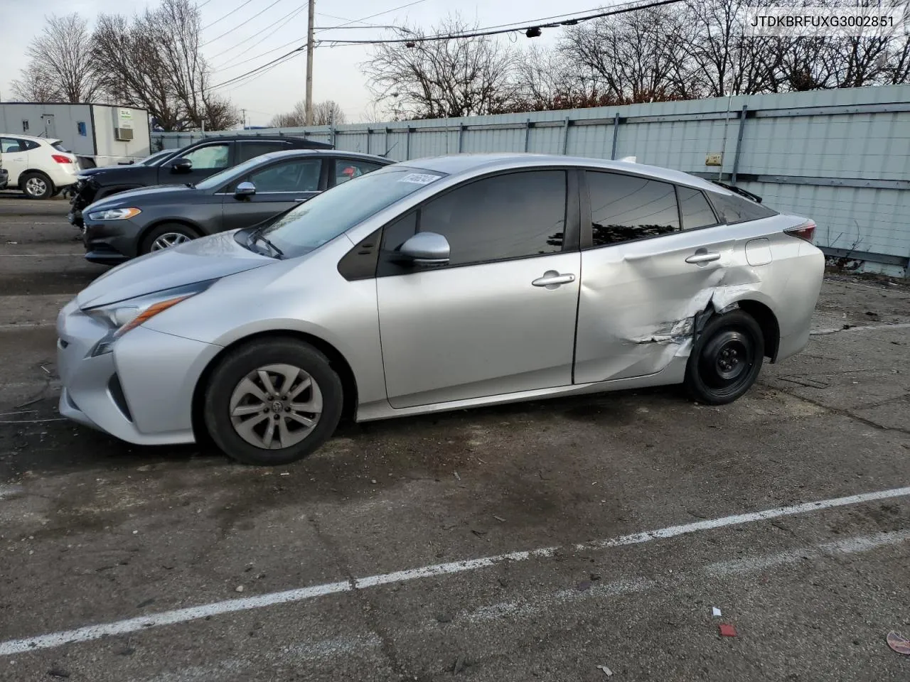 2016 Toyota Prius VIN: JTDKBRFUXG3002851 Lot: 81466243