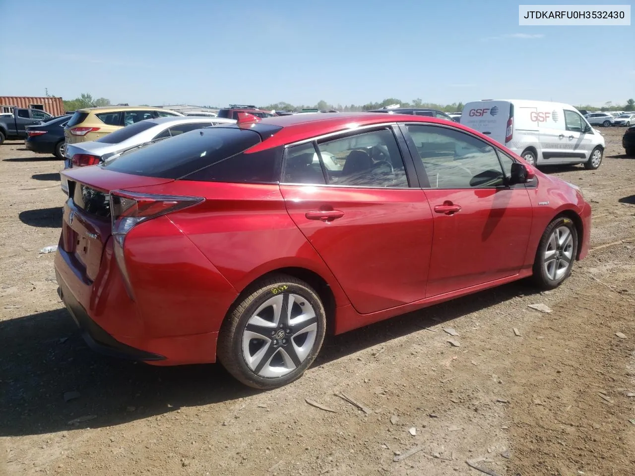 2017 Toyota Prius VIN: JTDKARFU0H3532430 Lot: 53492194