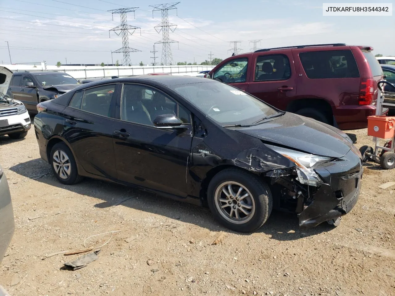 2017 Toyota Prius VIN: JTDKARFU8H3544342 Lot: 59454384