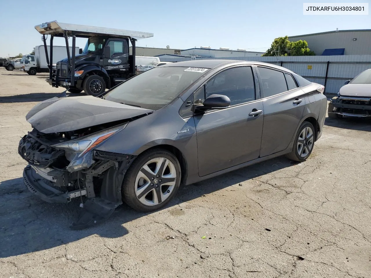 2017 Toyota Prius VIN: JTDKARFU6H3034801 Lot: 59912624