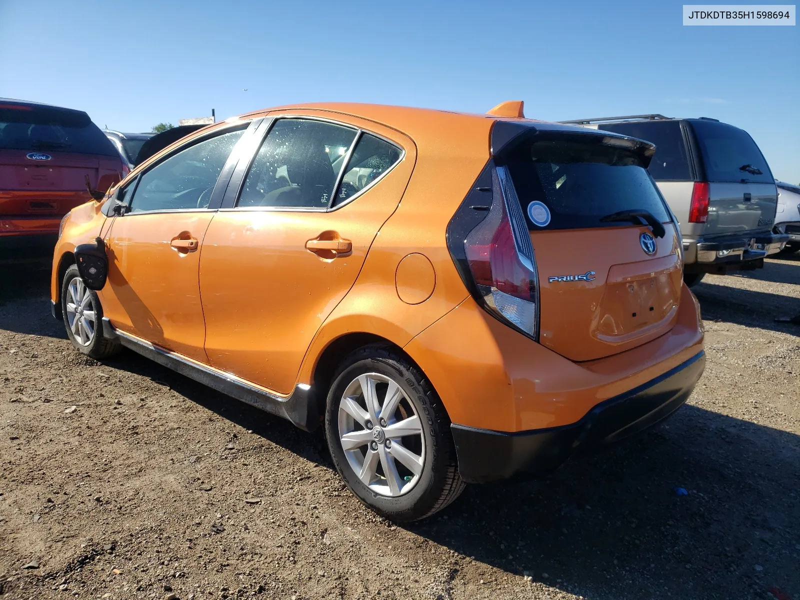 2017 Toyota Prius C VIN: JTDKDTB35H1598694 Lot: 60839294