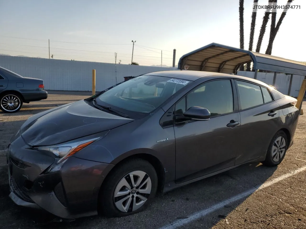 JTDKBRFU9H3574771 2017 Toyota Prius