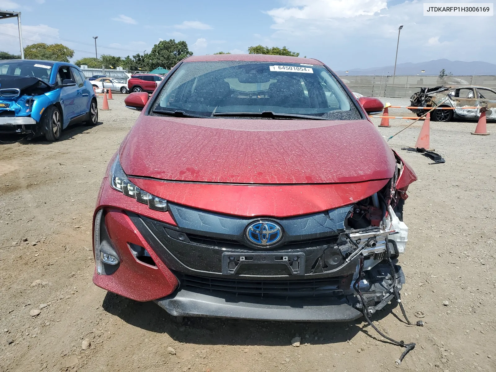 2017 Toyota Prius Prime VIN: JTDKARFP1H3006169 Lot: 64501054