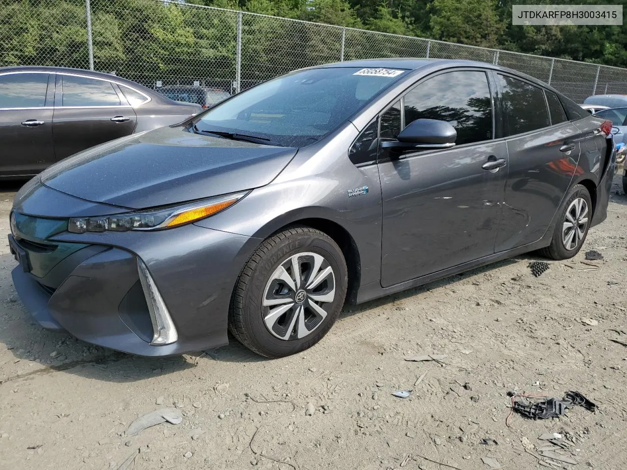 2017 Toyota Prius Prime VIN: JTDKARFP8H3003415 Lot: 65058754