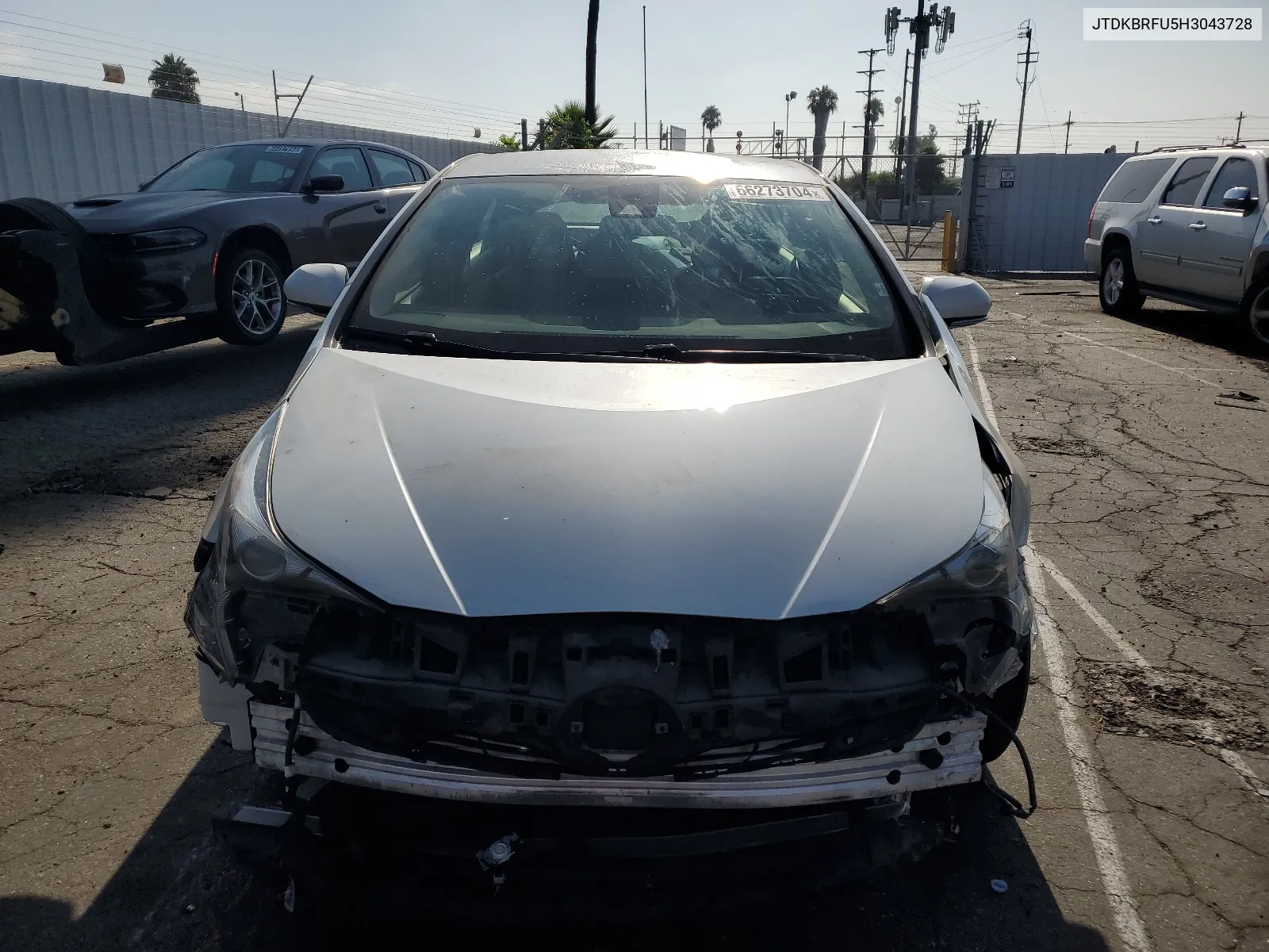 2017 Toyota Prius VIN: JTDKBRFU5H3043728 Lot: 66273704