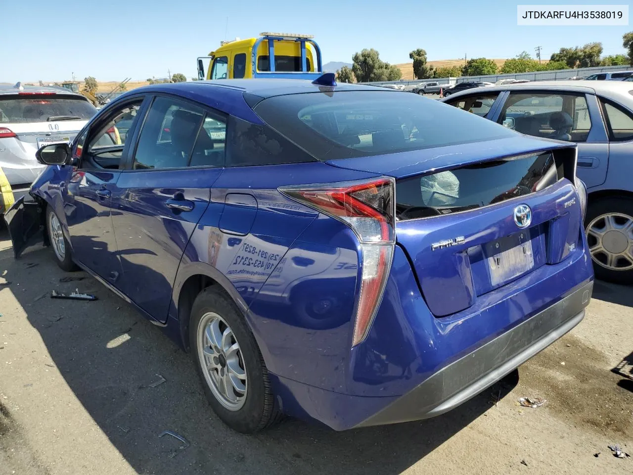 2017 Toyota Prius VIN: JTDKARFU4H3538019 Lot: 67800074