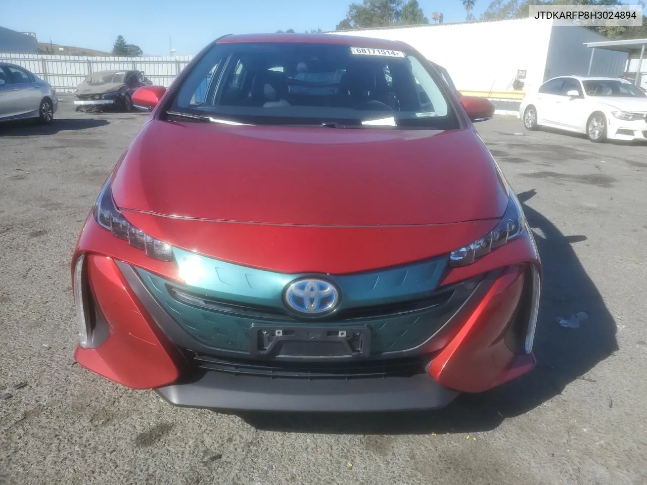 2017 Toyota Prius Prime VIN: JTDKARFP8H3024894 Lot: 68171514