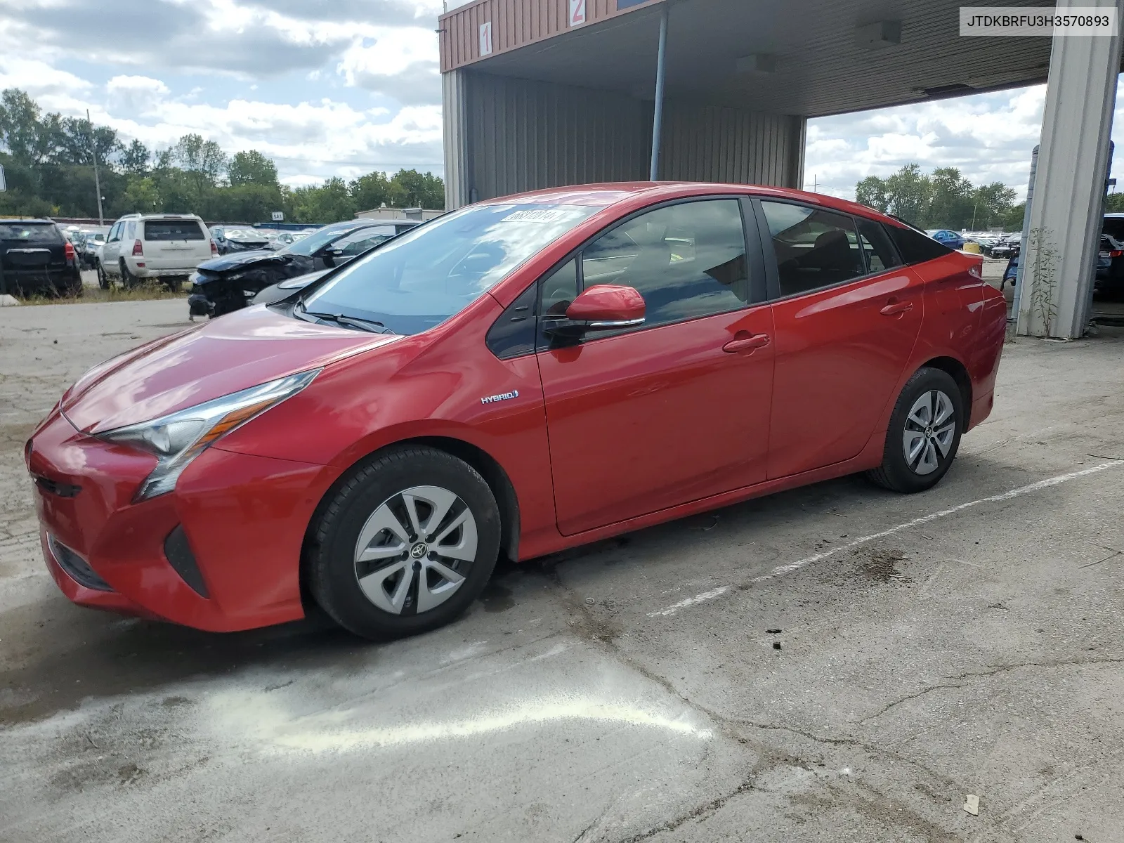 JTDKBRFU3H3570893 2017 Toyota Prius