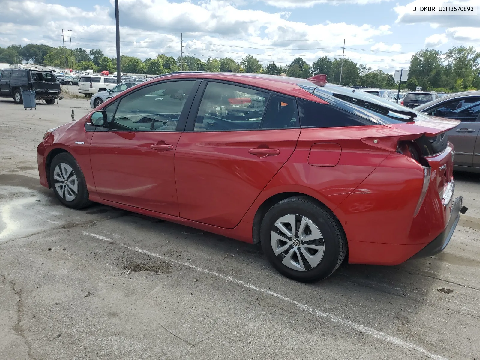 JTDKBRFU3H3570893 2017 Toyota Prius