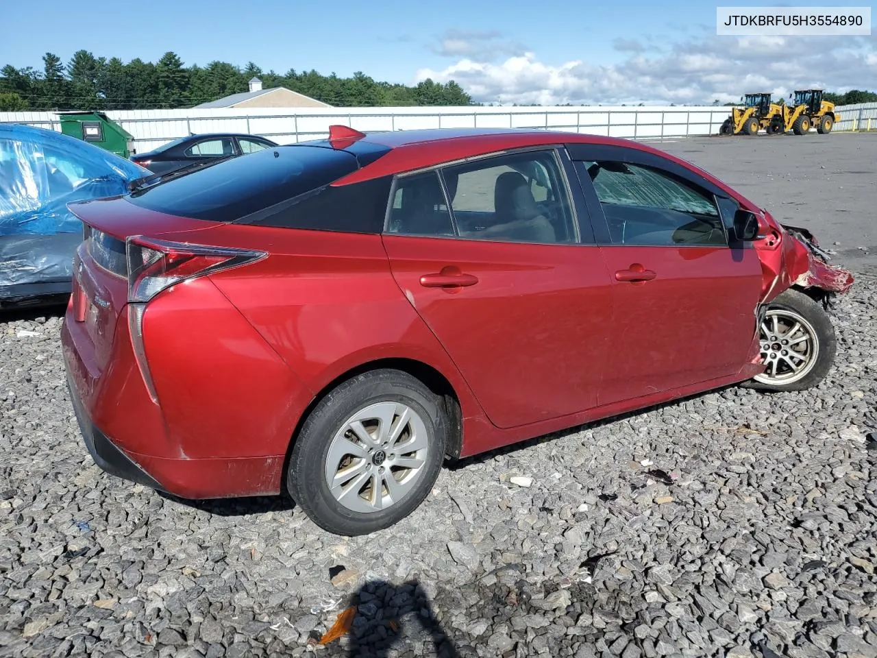 JTDKBRFU5H3554890 2017 Toyota Prius