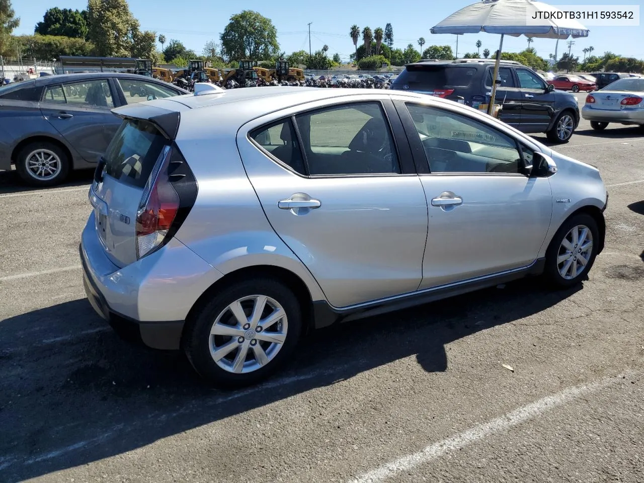 JTDKDTB31H1593542 2017 Toyota Prius C