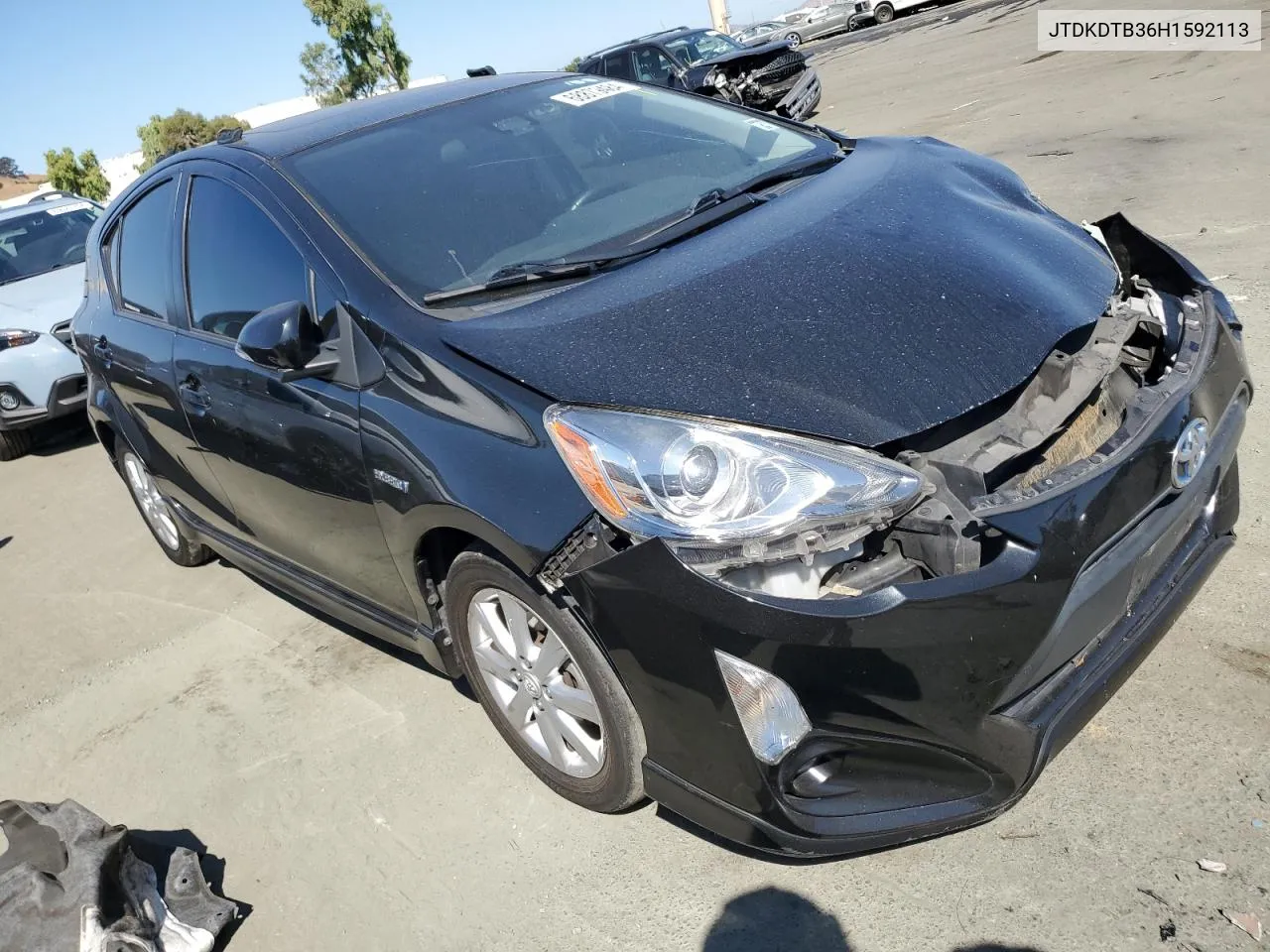 2017 Toyota Prius C VIN: JTDKDTB36H1592113 Lot: 68879484