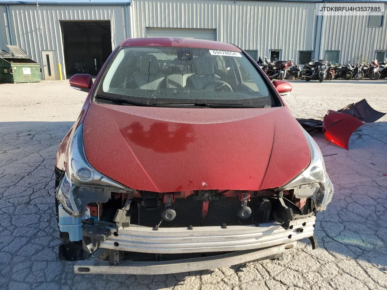 JTDKBRFU4H3537885 2017 Toyota Prius