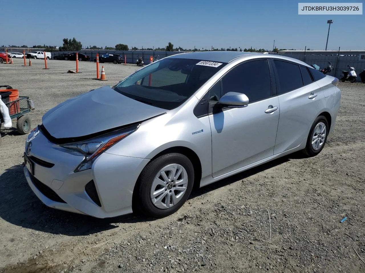 JTDKBRFU3H3039726 2017 Toyota Prius