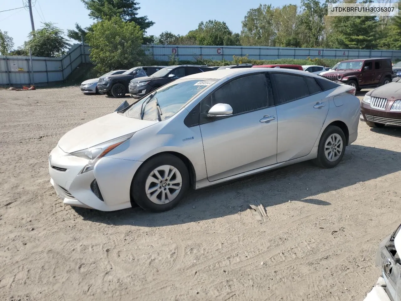 2017 Toyota Prius VIN: JTDKBRFU1H3036307 Lot: 69598944