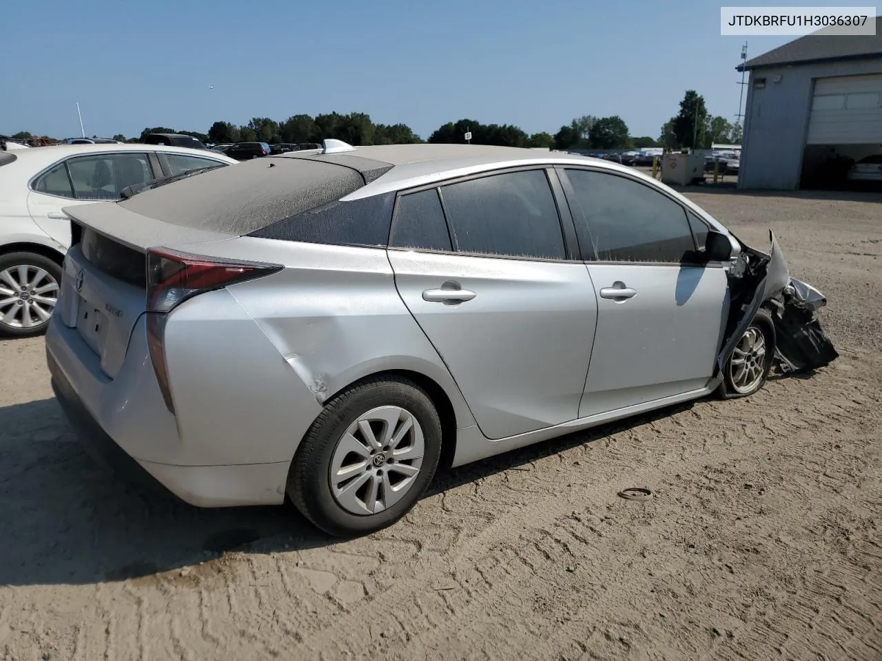 2017 Toyota Prius VIN: JTDKBRFU1H3036307 Lot: 69598944