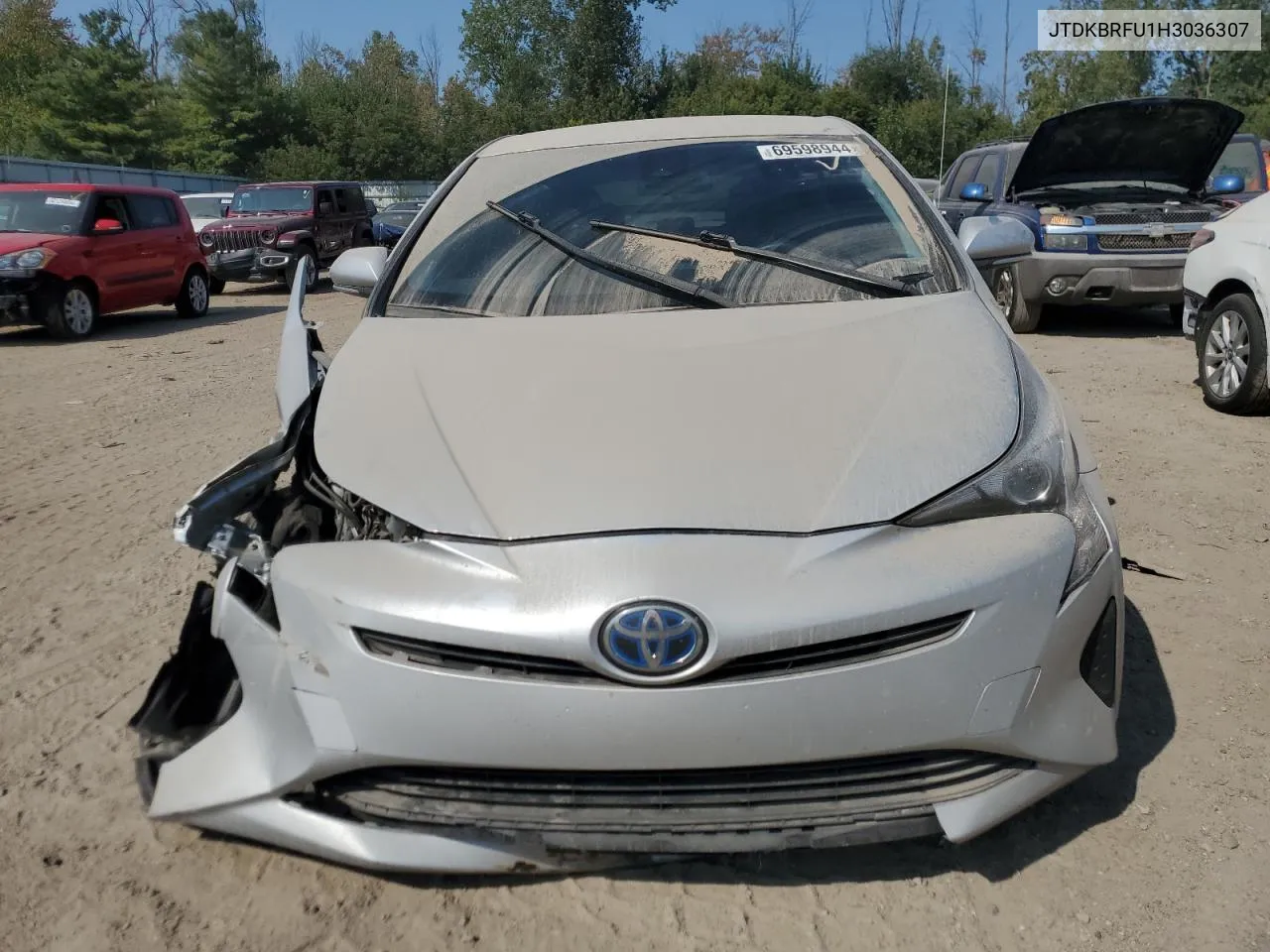 JTDKBRFU1H3036307 2017 Toyota Prius