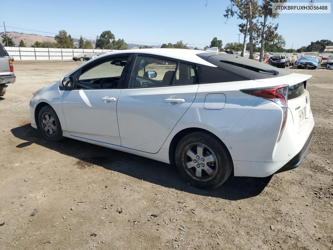 JTDKBRFUXH3056488 2017 Toyota Prius