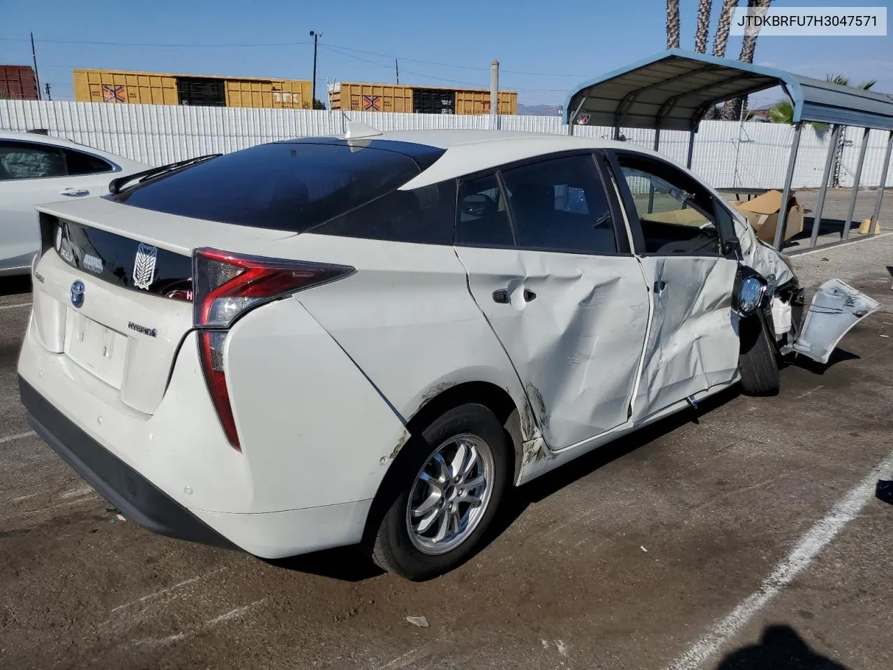 JTDKBRFU7H3047571 2017 Toyota Prius