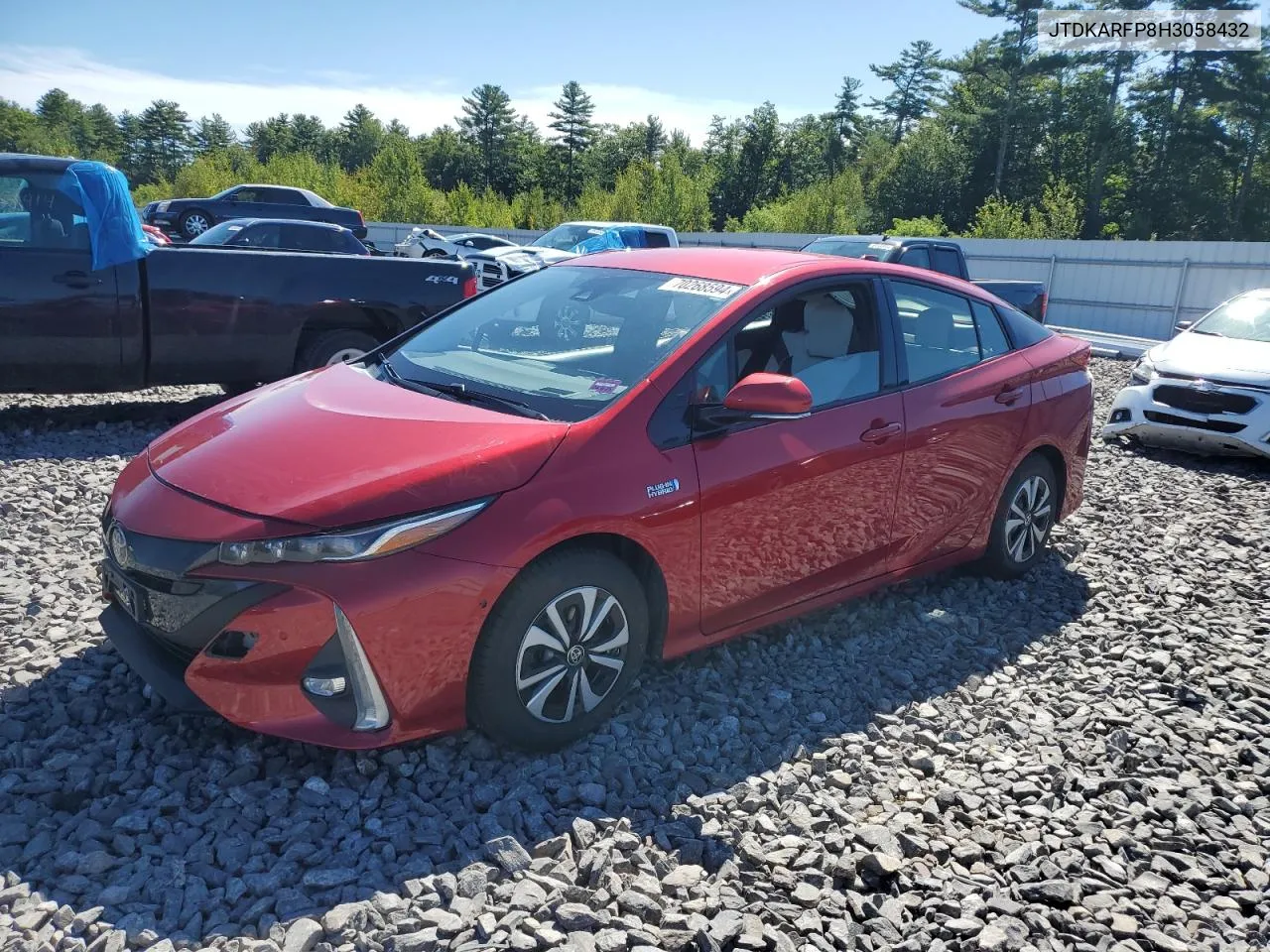 2017 Toyota Prius Prime VIN: JTDKARFP8H3058432 Lot: 70268594