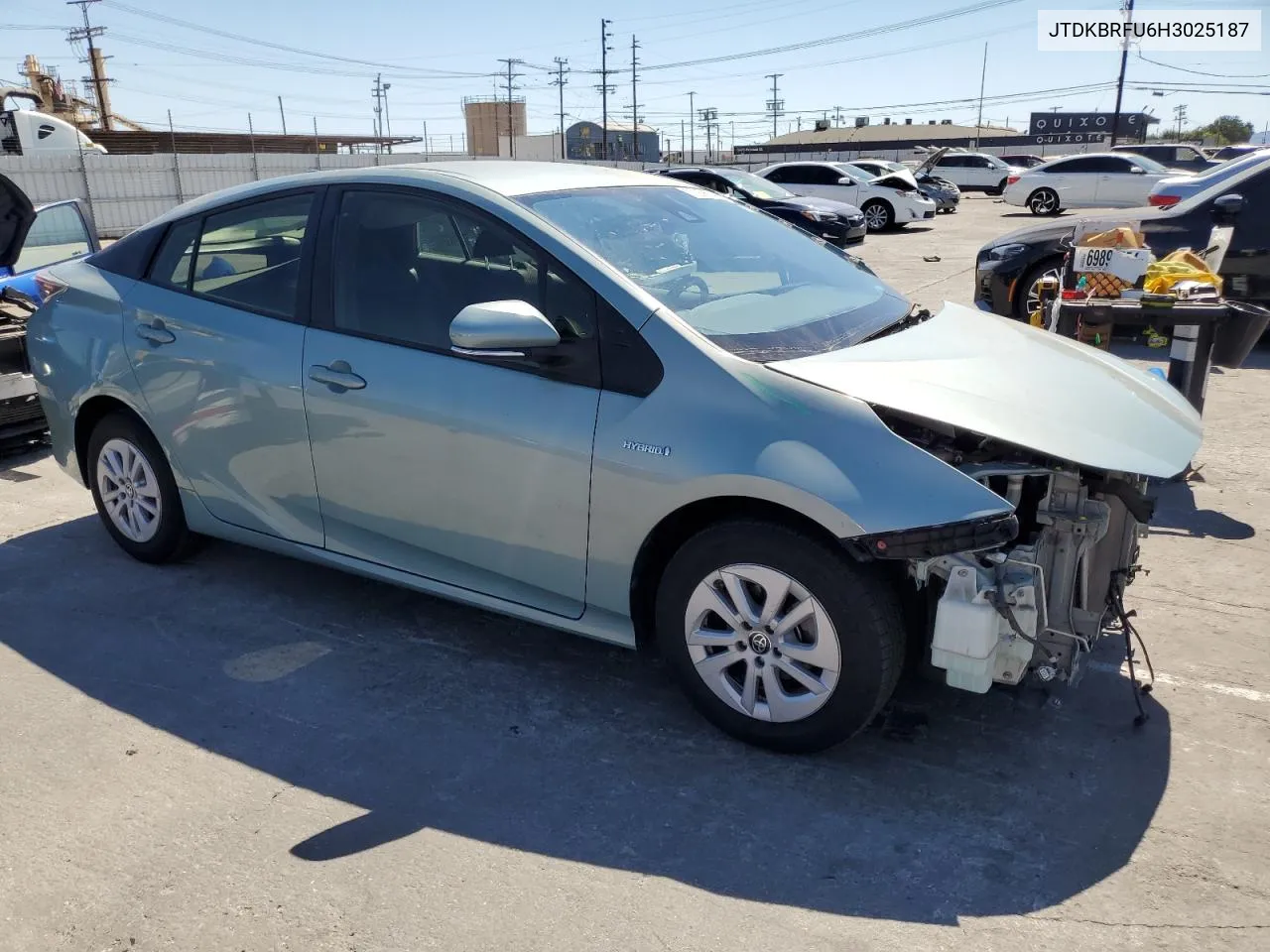 JTDKBRFU6H3025187 2017 Toyota Prius