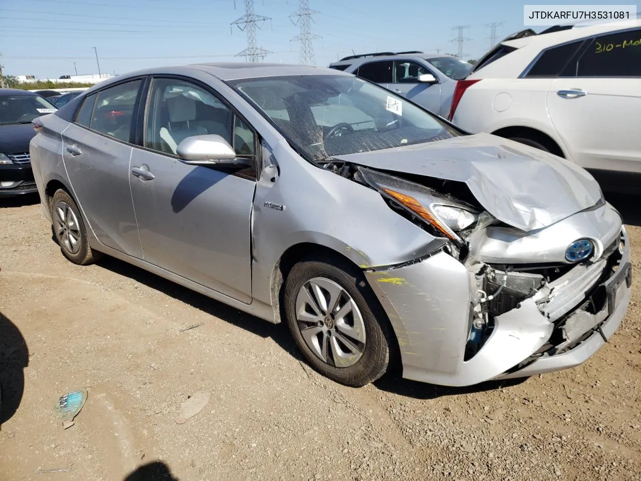 2017 Toyota Prius VIN: JTDKARFU7H3531081 Lot: 70289424