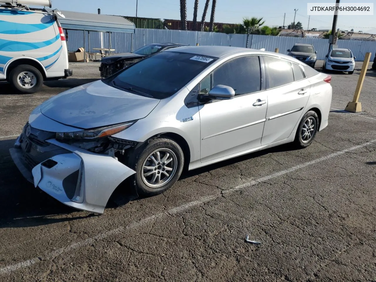 2017 Toyota Prius Prime VIN: JTDKARFP6H3004692 Lot: 70528964