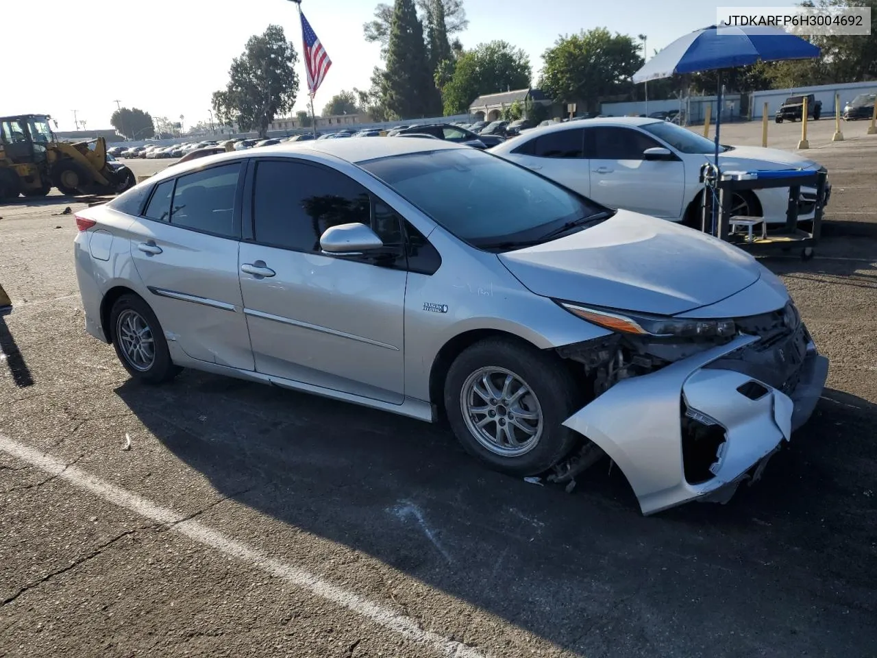 2017 Toyota Prius Prime VIN: JTDKARFP6H3004692 Lot: 70528964