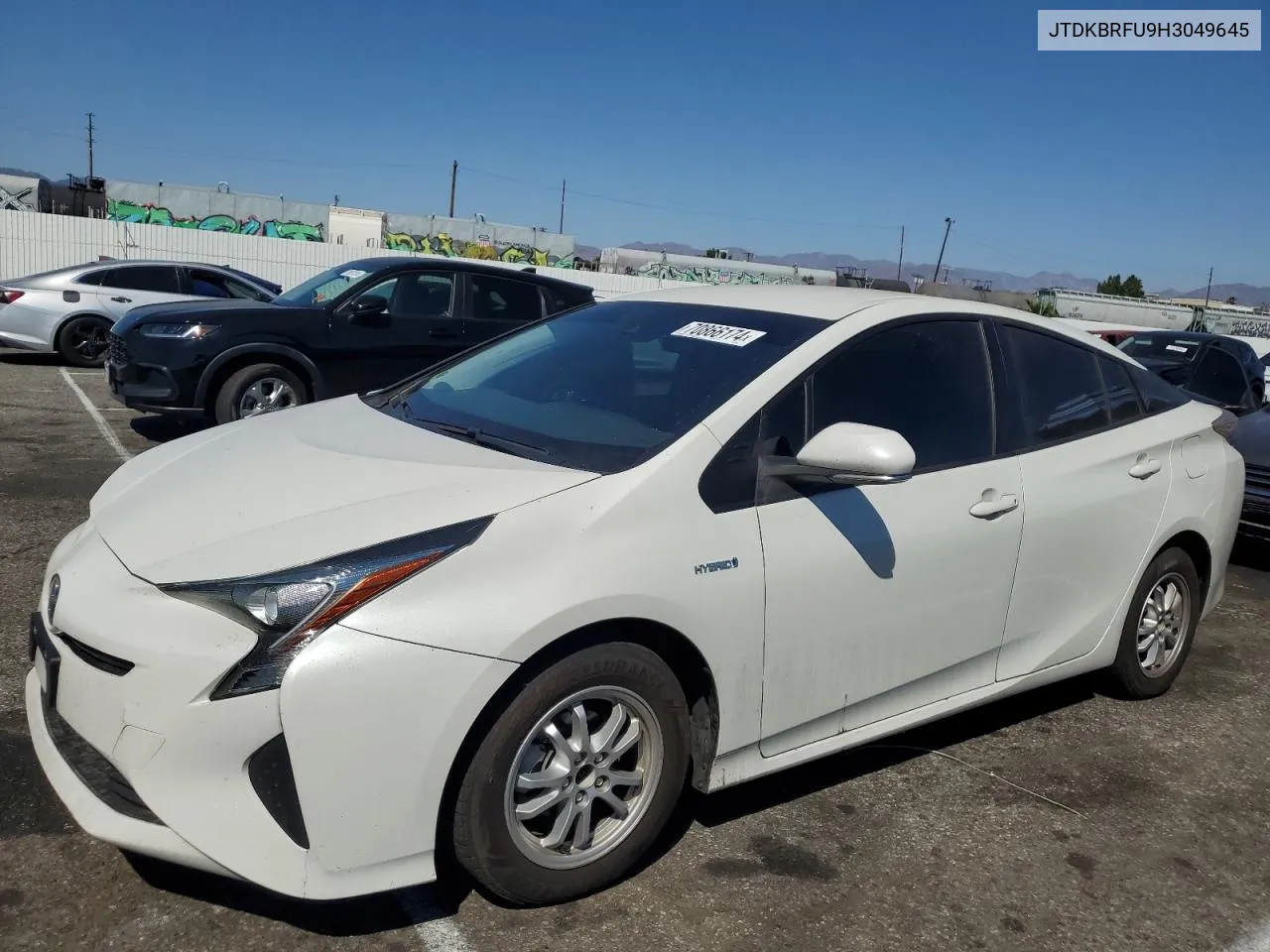 2017 Toyota Prius VIN: JTDKBRFU9H3049645 Lot: 70866174