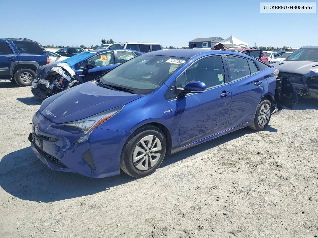 2017 Toyota Prius VIN: JTDKBRFU7H3054567 Lot: 71001584